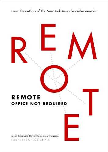 Cover of book Remote: Office Not Required