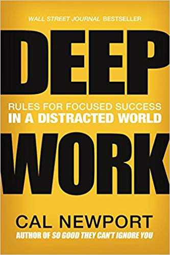Cover of book Deep Work: Rules for Focused Success in a Distracted World